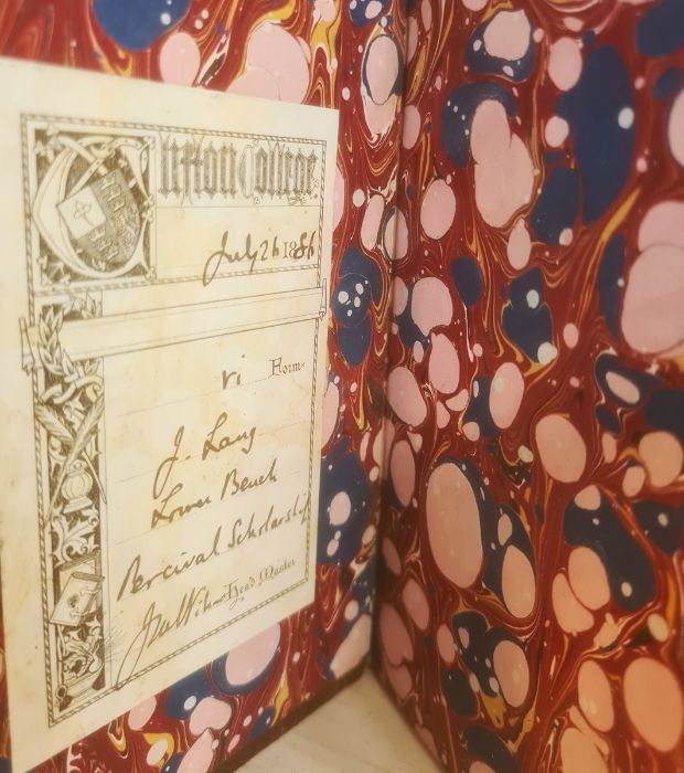 Bindings to include:- "The Poetical Works of Wordsworth", with armorial crest to front board - Image 2 of 16