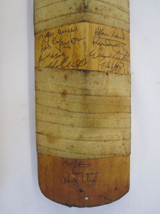 Two Duncan Fearnley cricket bats, both with signatures, one Gloucester CCC 1981, the other - Image 3 of 7