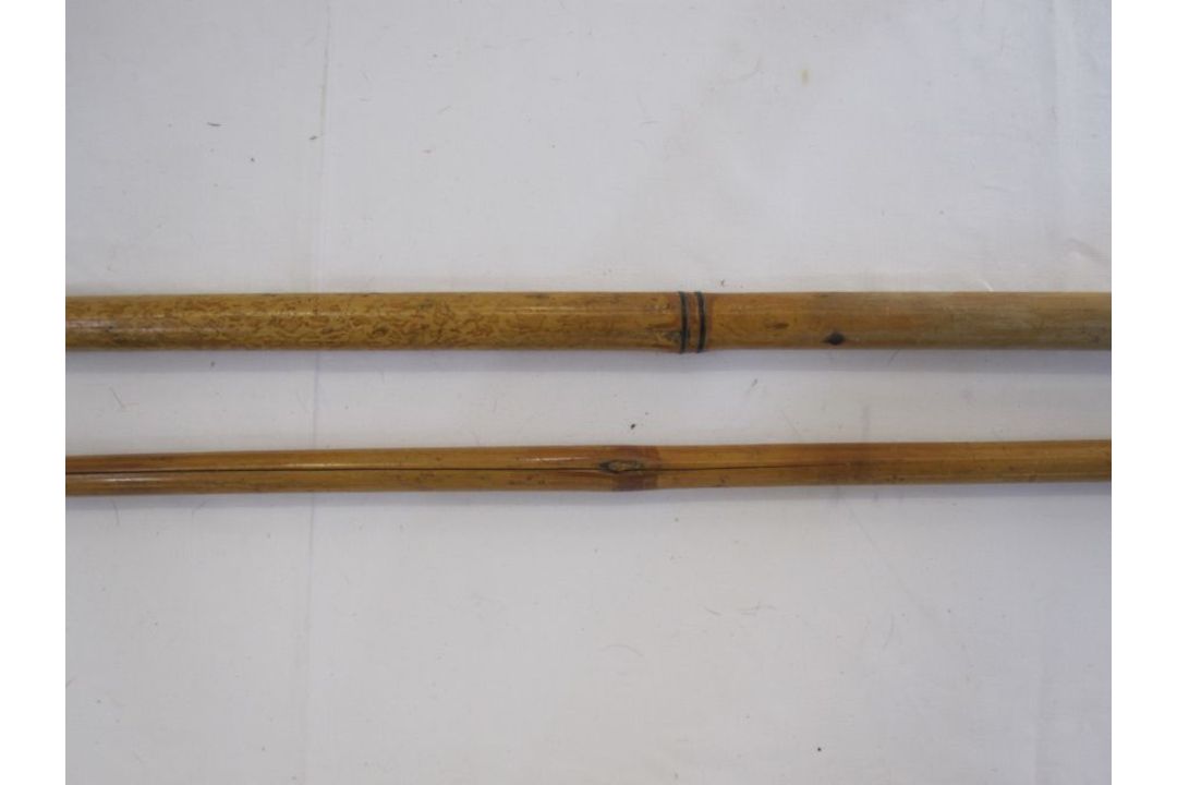 Two fishing gaffs with long brass and wooden handles, one stamped Hardy bros Makers, Alnwick, the - Image 3 of 4