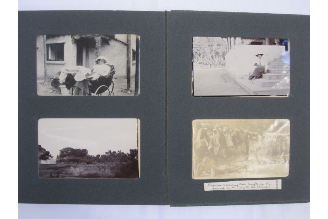 Three early 20th century photograph albums of Asia, to include Polo in India, Chapra and various - Image 7 of 16