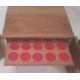 Peter Nichols Mascle mahogany coin cabinet,14 trays with velvet inlays, 30cm x 30.5cm - Image 3 of 3