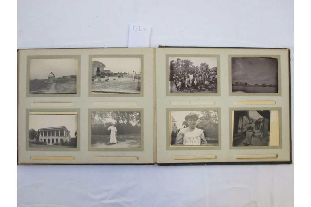 Three early 20th century photograph albums of Asia, to include Polo in India, Chapra and various - Image 15 of 16