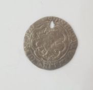 Edward IV 1461-85 Bristol groat, quatrefoils by neck, reads BRISTOW s.2004 holed, weight 2.8g