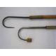 Two fishing gaffs with long brass and wooden handles, one stamped Hardy bros Makers, Alnwick, the - Image 2 of 4