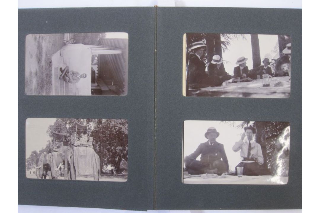 Three early 20th century photograph albums of Asia, to include Polo in India, Chapra and various - Image 5 of 16