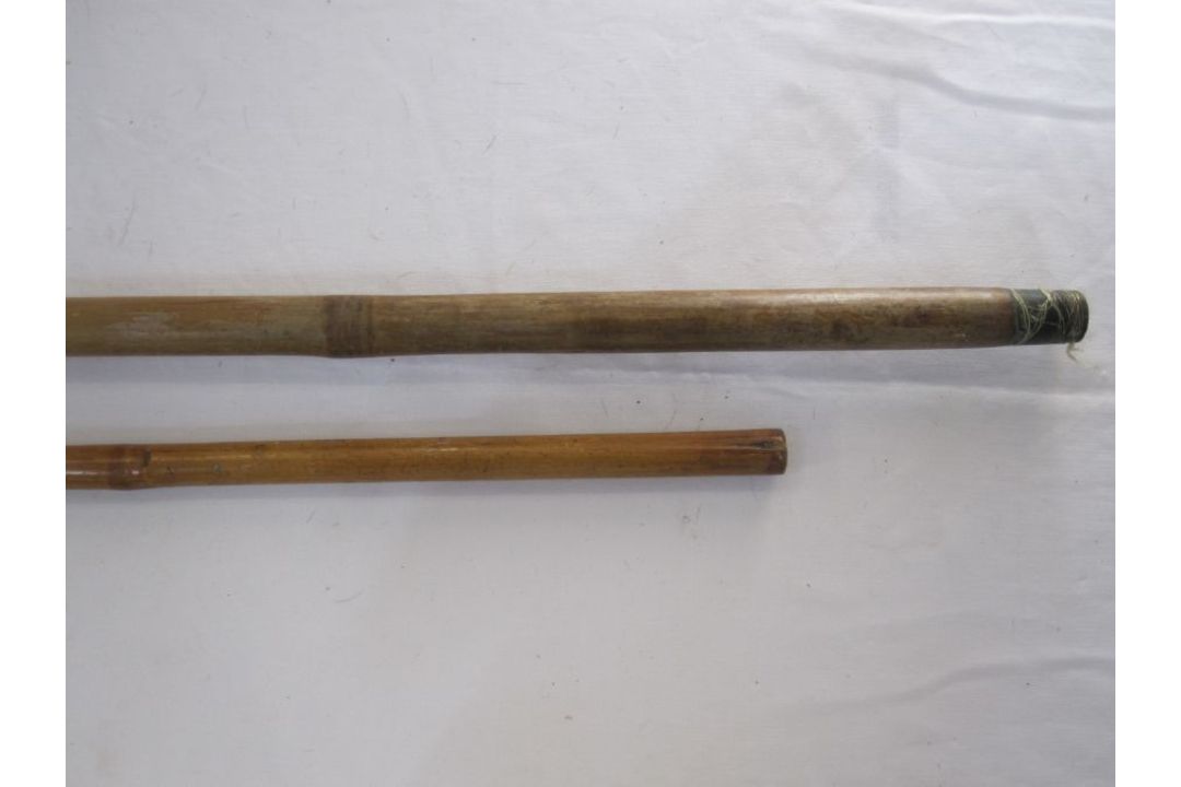 Two fishing gaffs with long brass and wooden handles, one stamped Hardy bros Makers, Alnwick, the - Image 4 of 4