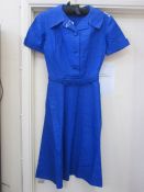 Gentleman's military red and black wool short evening jacket with military brass and white metal