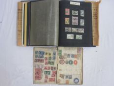 Two older stamp albums, mainly pre King George VI GB, commonwealth, also foreigns (1 cardboard box)