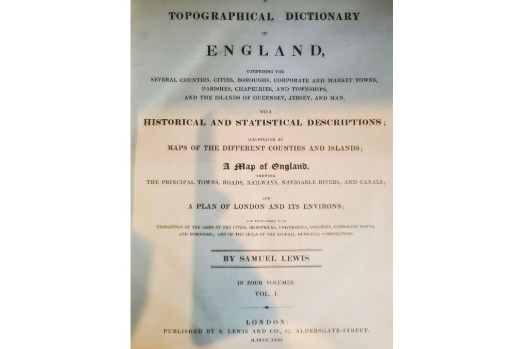 Lewis, Samuel  "A Topographical Dictionary of England ... a map of England ... a plan of London - Image 2 of 7