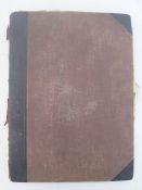 Early 20th century scrapbook containing greetings seasons cards, postcards