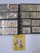 Large quantity of cigarette cards in albums to include 'Legends of Indy', John Player 'Modern