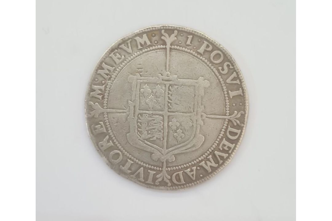 Elizabeth I  (1558-1603) seventh issue, 1601-2 crown, mint mark 1, weight 29g good round coin, no - Image 2 of 2