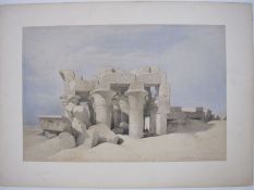 Roberts, David (1796-1864)  Lithograph on India paper with original handcolouring for the Royal