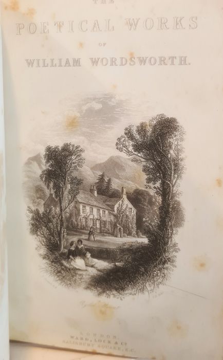 Bindings to include:- "The Poetical Works of Wordsworth", with armorial crest to front board - Image 10 of 16