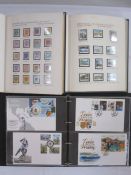 Six albums of Guernsey, Jersey and Isle of Man unmounted mint and FDCs (1 album of mint and 1