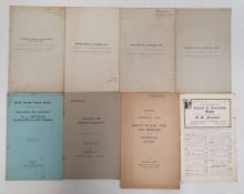 Four old Ordnance Survey 'South Wales and the Border in the 14th Century' folding maps by William