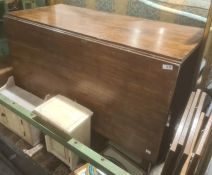 19th century oak drop-leaf table