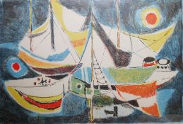 Enrico Paulucci (Italian 1901-1999)  Limited edition colour lithograph  