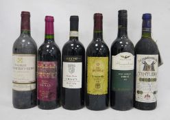 One bottle Wolf Blass President`s Selection Shiraz 2004, one bottle Chianti Riserva 2008, one bottle