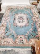 Large Chinese blue ground rug