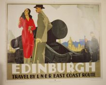 Reproduction colour railway poster 