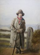 Erskine E Nicol (1825-1904) Watercolour  