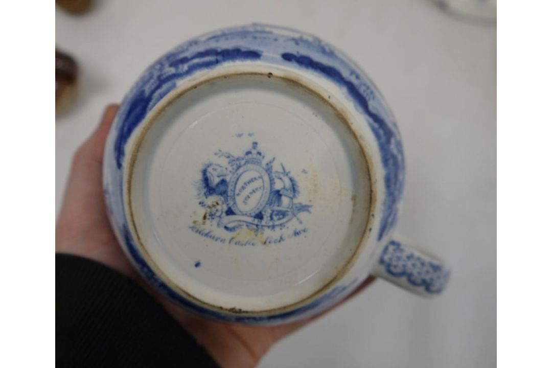 Northern Scenery cup 'Rile Burn Castle, Loch Awe', a porcelain teacup floral decorated, two matching - Image 3 of 3