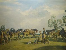 After Alfred Munnings  Colour print 