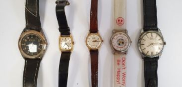 Assorted watches, 'The Acme Thunderer' whistle, a Victorian half-length photograph of a young lady