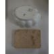 Two G Rushbrooke pottery ham stands, a stoneware mortar with glass pestle, a William Douglas & - Image 4 of 9