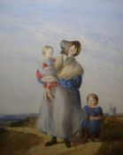 Erskine E Nicol (1825-1904) Watercolour 