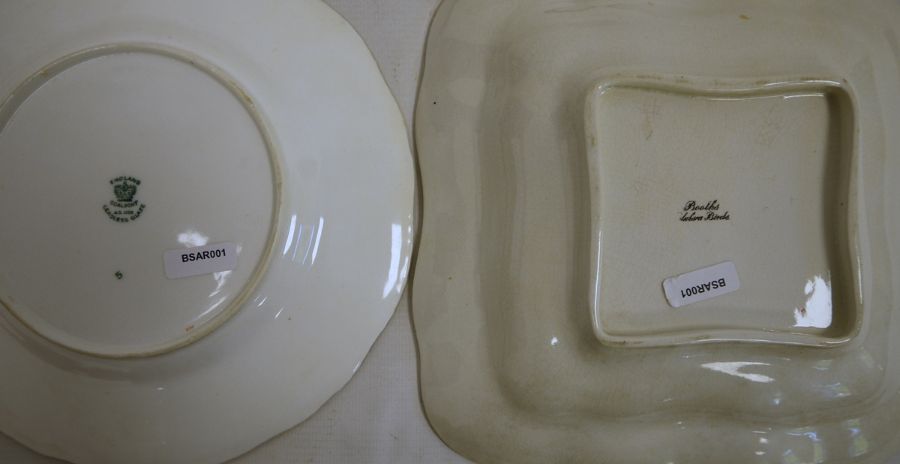 Mixed lot of 18th/19th century china to include teacup and saucer, Copeland floral decorated cup and - Image 4 of 6