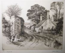 HaroldSayer (late 20th century school) Pair of engravings 