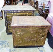 Two brass coal purdoniums (2)