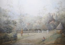 L A Taylor (British school, 20th century) Watercolour 