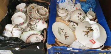 Bayreuther part-dinner service, a Crown Staffordshire part-dinner service together with various