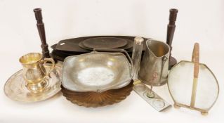 Burslem Crownworks Susie Cooper dinner plates, meat plate, cups and saucers etc., a Wedgwood Art