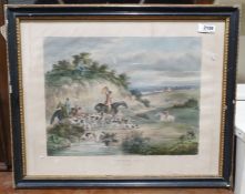 After D Wolstenholme Hand coloured print 