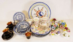 Portmeirion Botanic Garden teapot, Noritake cups and saucers together with various china and