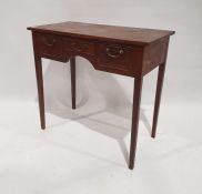 20th century mahogany lowboy and a pot cupboard (2)