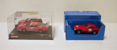 Carrera Ferrari 512 BBLM slot car in box and MMK Production 'MMK31 FER' 166mm TDF 1953 in box (2)