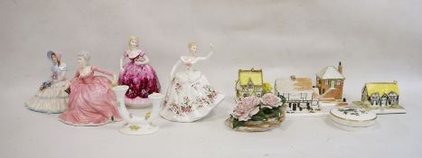 Royal Doulton figure 'Shirley' HN2702, a Coalport figure 'Ladies of Fashion Rosemary', a Coalport