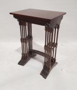 Quartetto nest of four 20th century mahogany tables