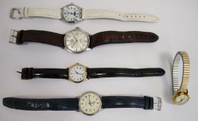 Gentleman's Watches of Switzerland Ltd stainless steel Seafarer's strap watch with date aperture,