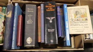 Quantity of books, various subjects to include collecting, poetry, sport, militaria (6 boxes)