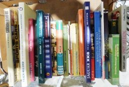 Motor racing and Classic cars interest to include books on Jaguar, Rolls Royce, Porsche, various