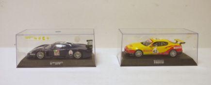 Two Scalextric slot cars Maserati MC12 and Maserati Coupe Cambiocorsa (2)  Condition ReportAmended