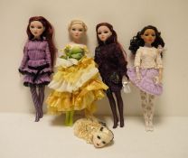 Five Ellowyne & Wilde collectors dolls, boxed (5) and a loose head
