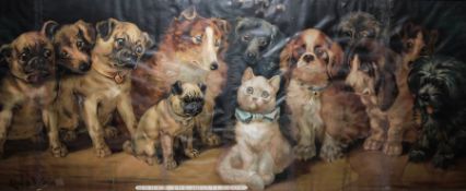 After Louis Wain Coloured print 