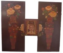 Esther Warkov (b1941) Canadian Oil on canvas in three segments 